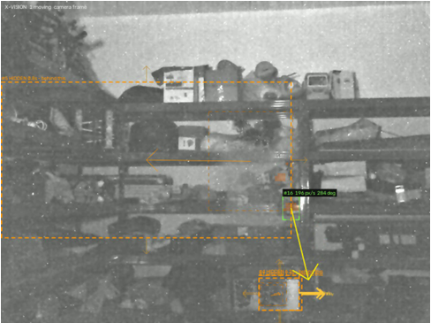 Behind an obstacle — X-Vision output