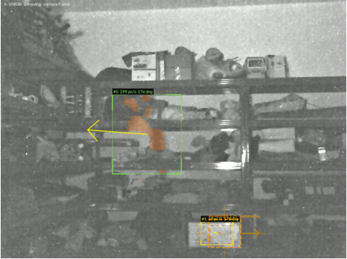 Low light, two targets — X-Vision output